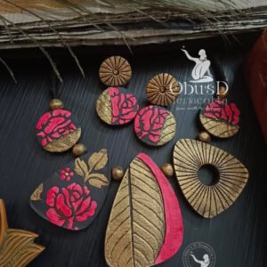 GOLA AND PINK TERRAMETRIC NECKLACE