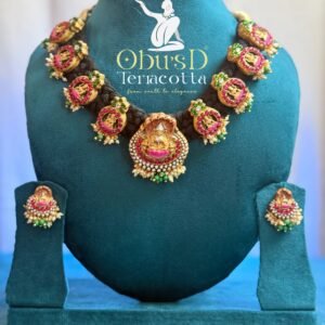 HANDMADE BLACK ROPE LAKSHI NECKLACE