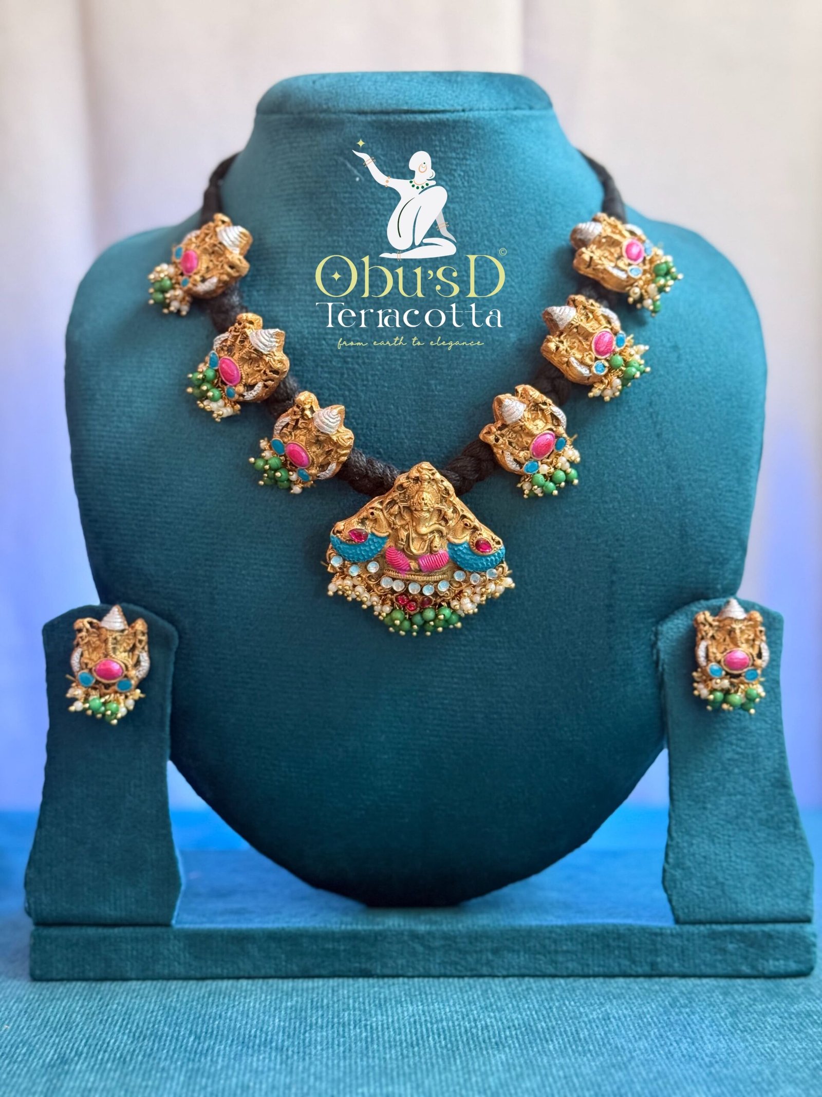 HANDMADE ROPE GANESH NECKLACE