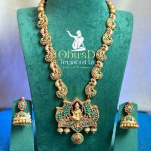 LOTUS LAKSHMI WITH PEACOCK HARAM