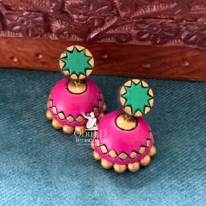 MEDIUM SIZE TERRACOTTA JHUMUKAS MODEL 14