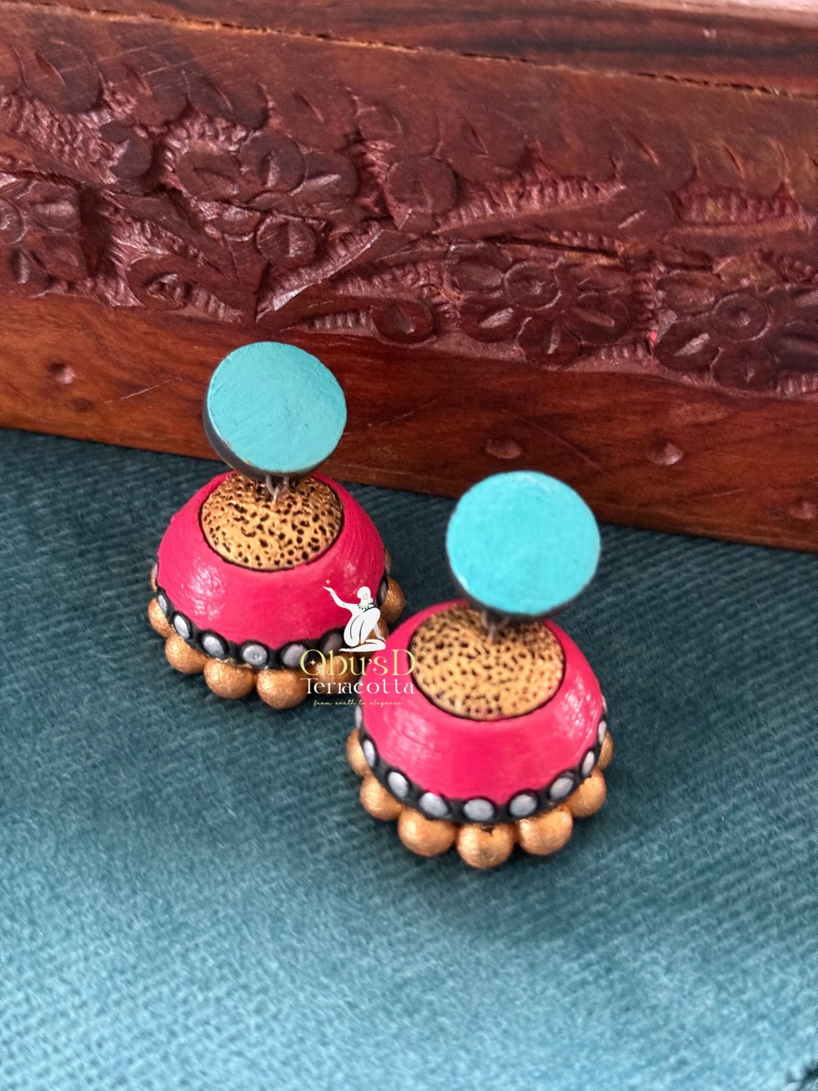 MEDIUM SIZE TERRACOTTA JHUMUKAS MODEL 2