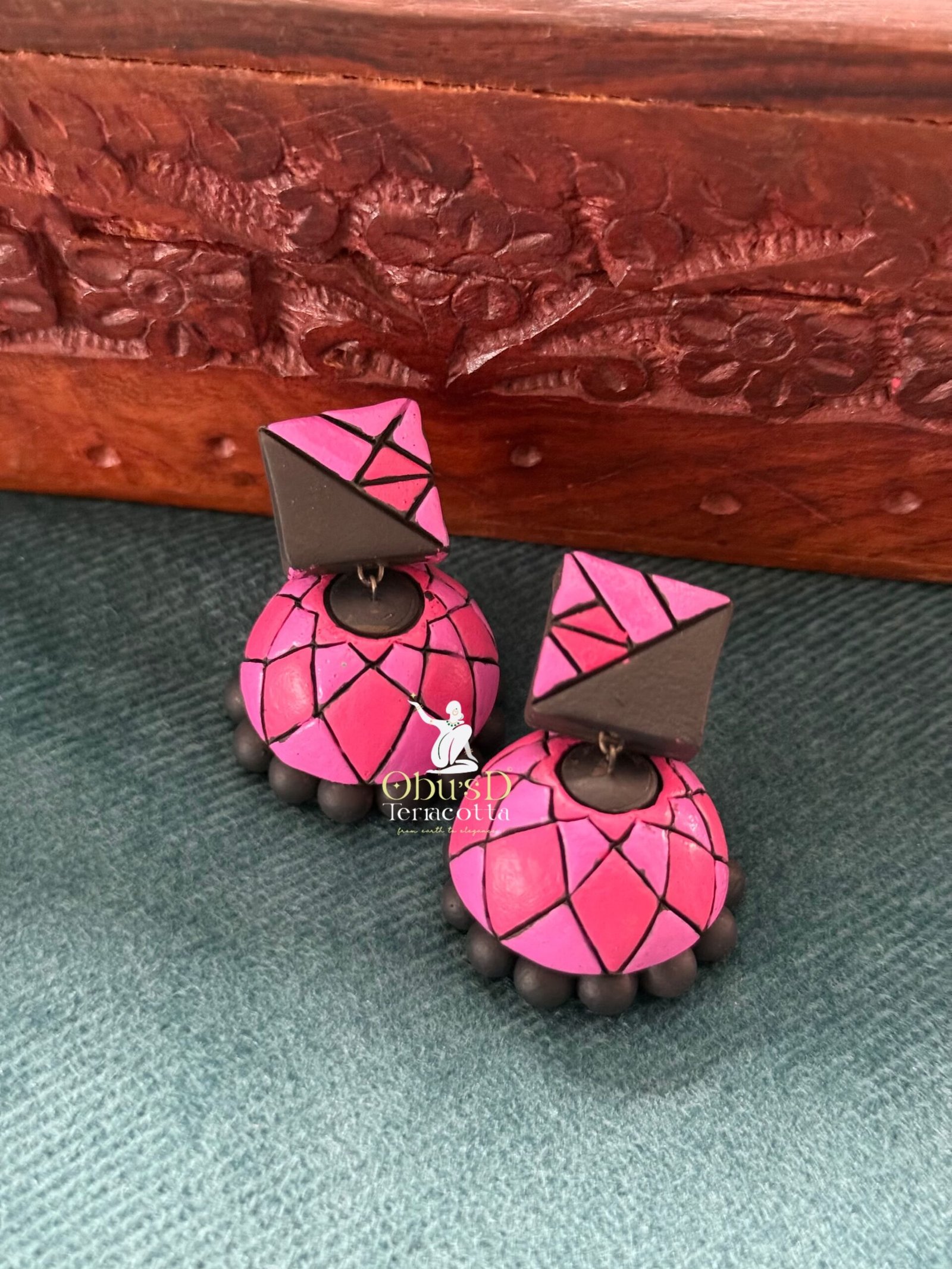 MEDIUM SIZE TERRACOTTA JHUMUKAS MODEL 6