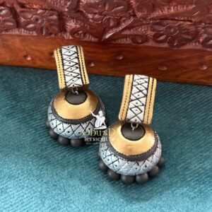 MEDIUM SIZE TERRACOTTA JHUMUKAS MODEL 8