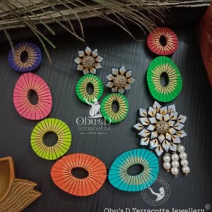 MULTI COLOUR CIRCULAR TERRAMETRIC NECKLACE