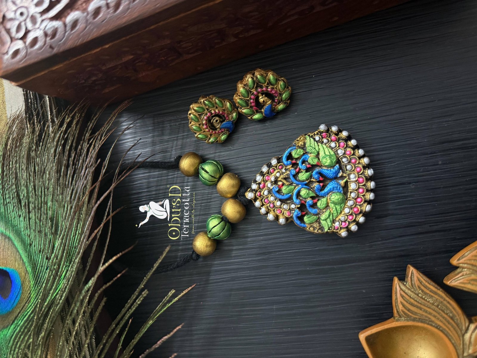 peacock-designer-terracotta-jewelry-set