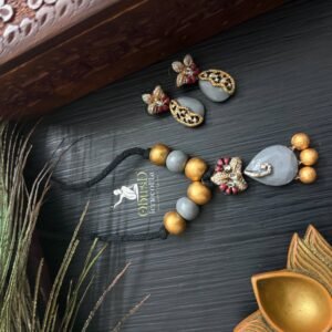 GREY ANTIQUE TERRACOTTA JEWELRY SET