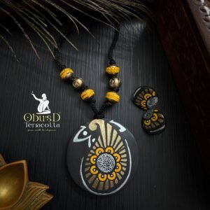 TRIBAL CIRCLE TERRACOTTA JEWELRY SET