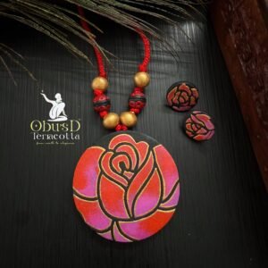 ROSE BLOOM TERRACOTTA JEWELRY SET