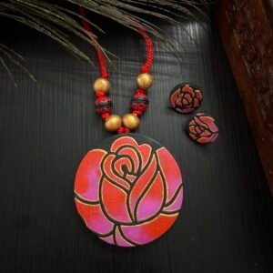 ROSE BLOOM TERRACOTTA JEWELRY SET