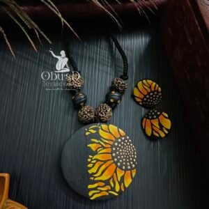 SUNFLOWER TERRACOTTA JEWELRY SET