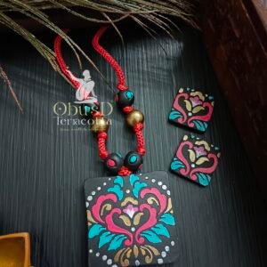 FLORAL TERRACOTTA JEWELRY SET