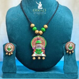 TRADITIONAL KATHAKALI TERRACOTTA JEWELRY SET