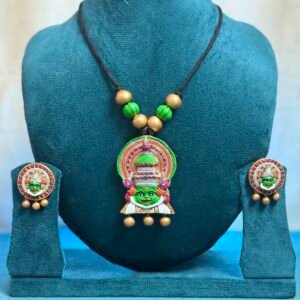 TRADITIONAL KATHAKALI TERRACOTTA JEWELRY SET