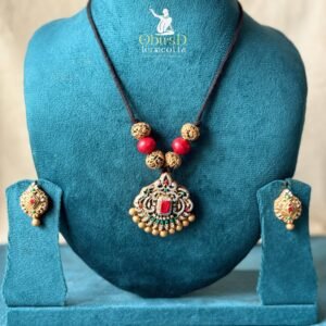 ROYAL RED HERITAGE TERRACOTTA JEWELRY SET