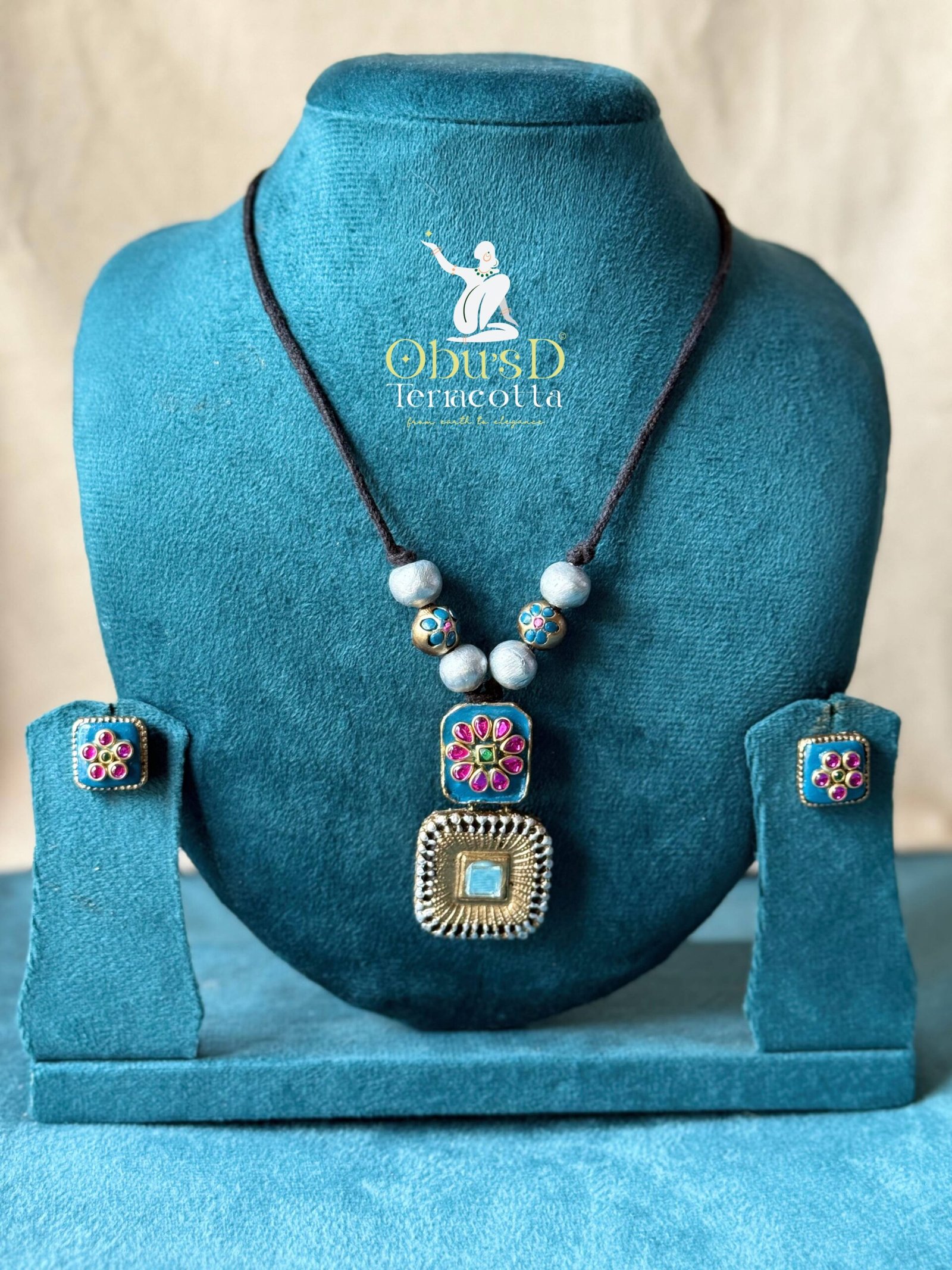 pastel-blue-floral-terracotta-jewelry-set