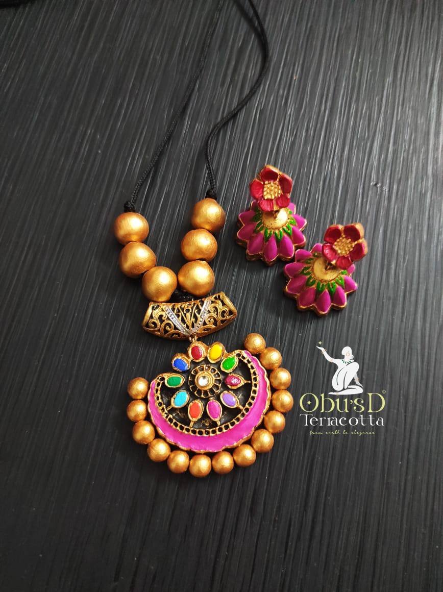 festive-multi-colour-terracotta-jewelry-set