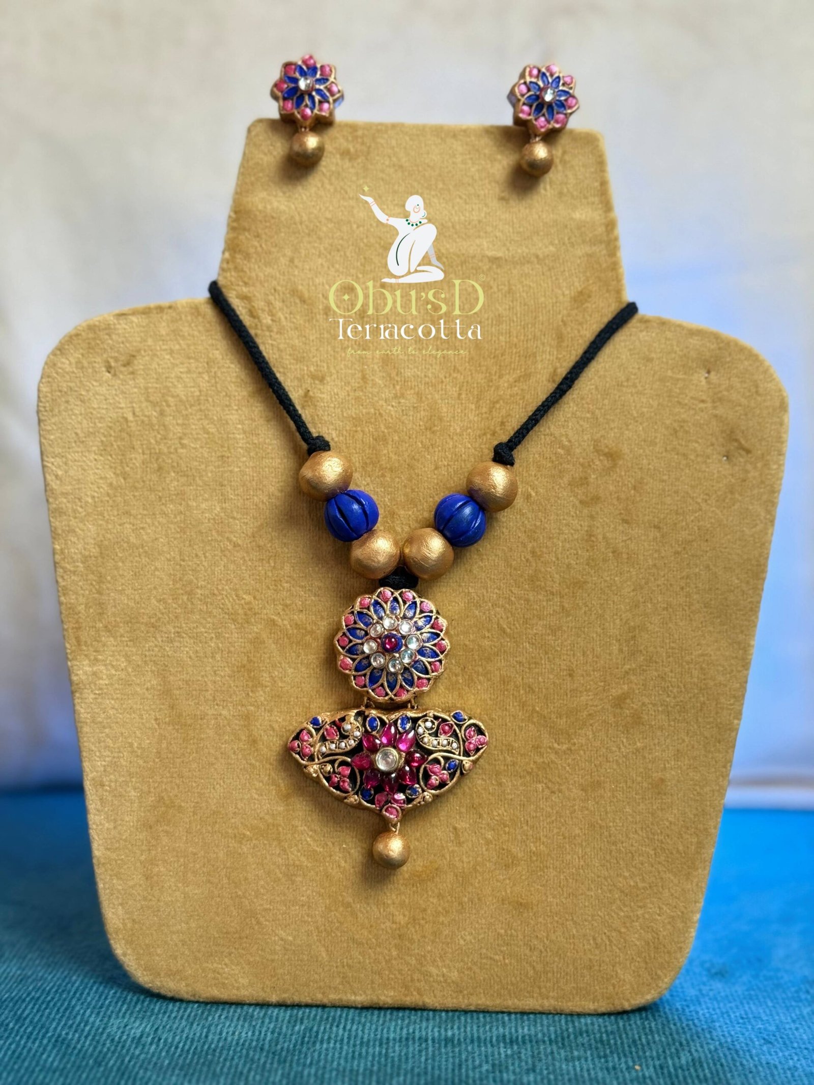 peacock-design-terracotta-jewelry-set-4